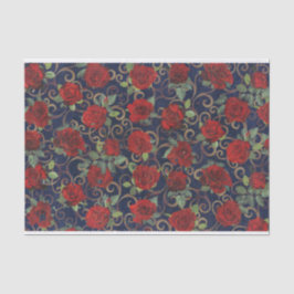 Papel De Seda Guay Trippy Glitch Damask Marina de la rosa roja m