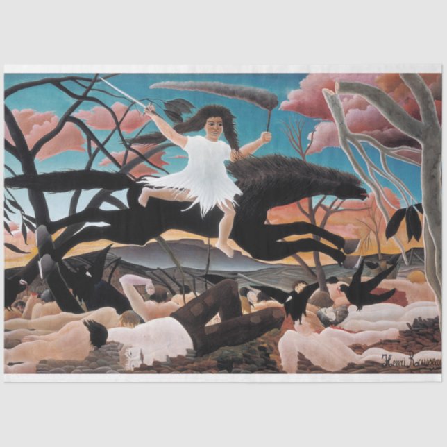 Papel De Seda Guerra, Henri Rousseau, 1894 (Anverso)