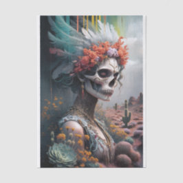 Papel De Seda Guerrero de la Princesa Eterna, cráneo nativo amer