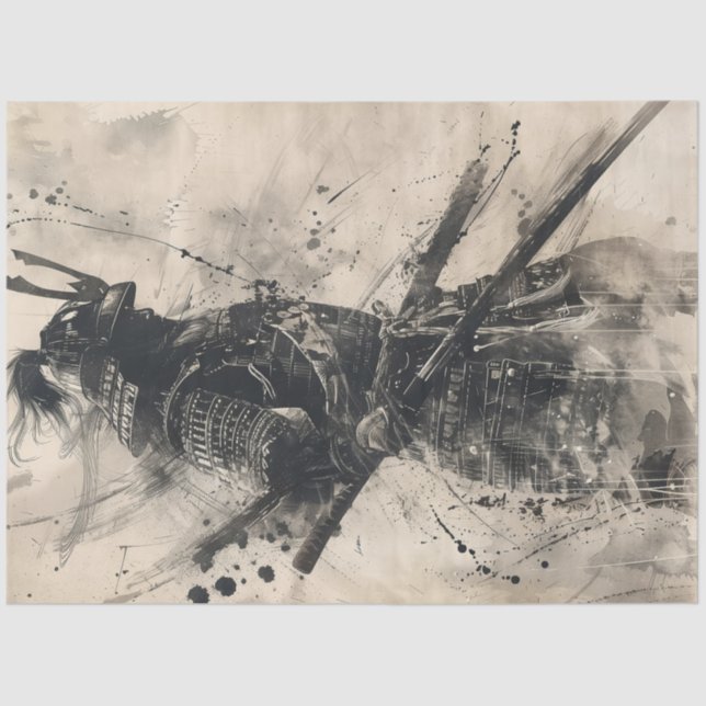 Papel De Seda Guerrero de Samurai (Anverso)