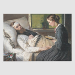 Papel De Seda Guerrero herido (por Elisabeth Jerichau-Baumann)