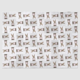 Papel De Seda Guia de burbuja rosa de conejo