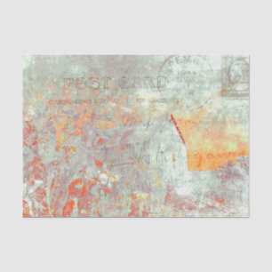 Papel De Seda Guión angustiado vintage país rústico otoño