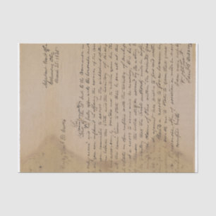 Papel De Seda Guión de escritura a mano de letras antiguas
