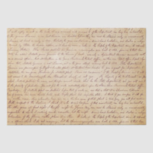 Papel De Seda Guión elegante de letra manuscrita de época