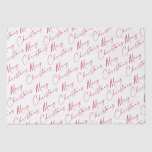 Papel De Seda Guión simple escritura manuscrita Feliz Navidad