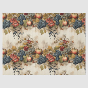 Papel De Seda Guirnalda de Frutas de Uva de Viñedo Vintage
