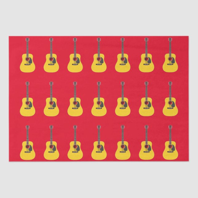 Papel De Seda Guitarra Acústica (Anverso)