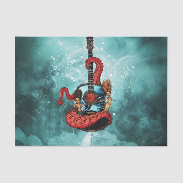 Papel De Seda Guitarra fantástica