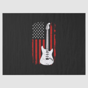 Papel De Seda Guitarra reproductor de música de la bandera de EE