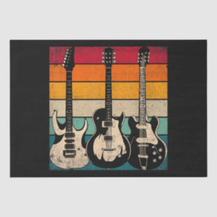 Papel De Seda Guitarra retro