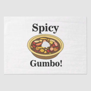 Papel De Seda Gumbo con picante de comida