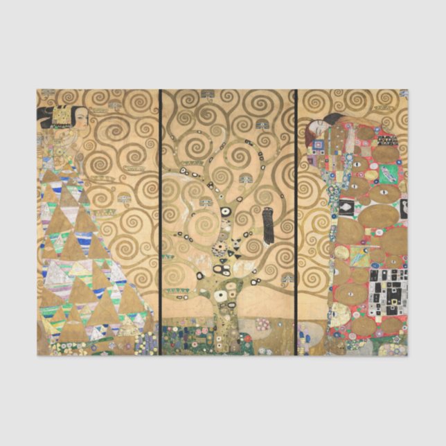 Papel De Seda Gustav Klimt - Árbol de Frisas Estúclet (Anverso)