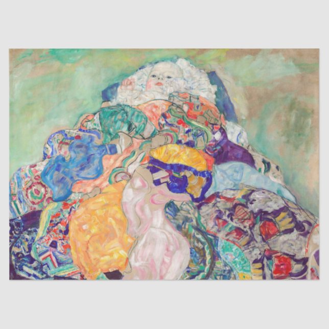 Papel De Seda Gustav Klimt - Bebé / Cuna (Anverso)