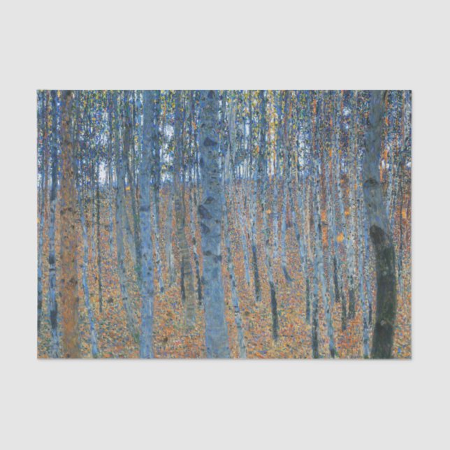 Papel De Seda Gustav Klimt Beech Tree Forest Grove (Anverso)