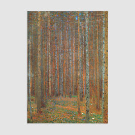 Papel De Seda Gustav Klimt - Bosque Pino de Tannenwald