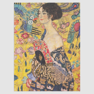 Papel De Seda Gustav Klimt - Dama de fans
