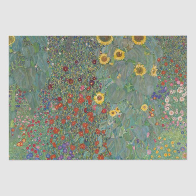 PAPEL DE SEDA: GUSTAV KLIMT : FARM GARDEN (Anverso)