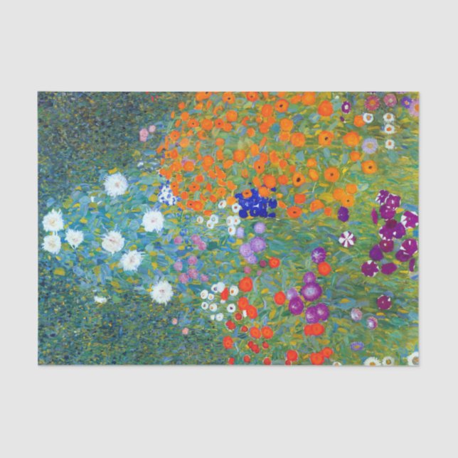 Papel De Seda Gustav Klimt Flower Garden (Anverso)