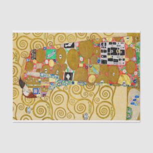 Papel De Seda Gustav Klimt Fulfillment Nouveau Couple