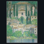 Papel De Seda Gustav Klimt - Iglesia de Cassone<br><div class="desc">Iglesia en Cassone / Paisaje con cipreses - Gustav Klimt,  Petróleo en lienzo,  1913</div>