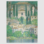 Papel De Seda Gustav Klimt - Iglesia de Cassone<br><div class="desc">Iglesia en Cassone / Paisaje con cipreses - Gustav Klimt,  Petróleo en lienzo,  1913</div>
