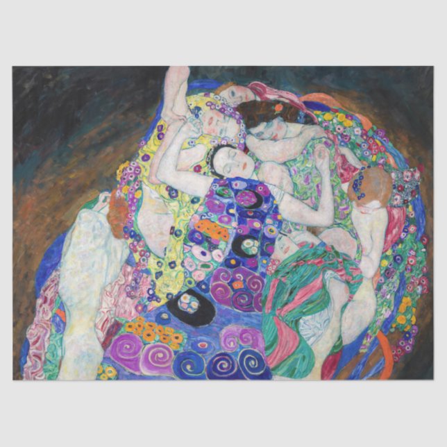 Papel De Seda Gustav Klimt - La Virgen (Anverso)