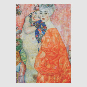 Papel De Seda Gustav Klimt - Mujeres amigas