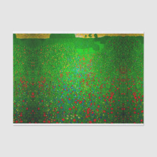 Papel De Seda Gustav Klimt Poppy Field