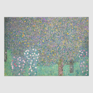 Papel De Seda Gustav Klimt - Rosebushes bajo los árboles