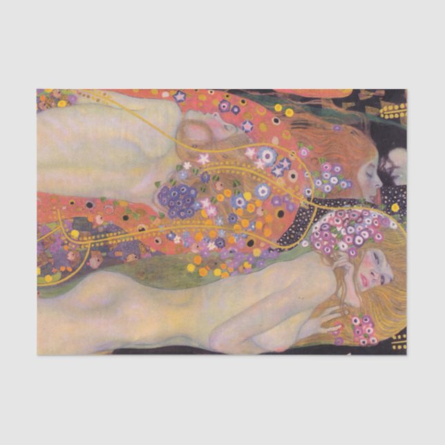 Papel De Seda Gustav Klimt - Serpientes de Agua II (Anverso)