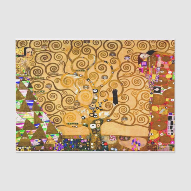 Papel De Seda Gustav Klimt Tree of Life (Anverso)