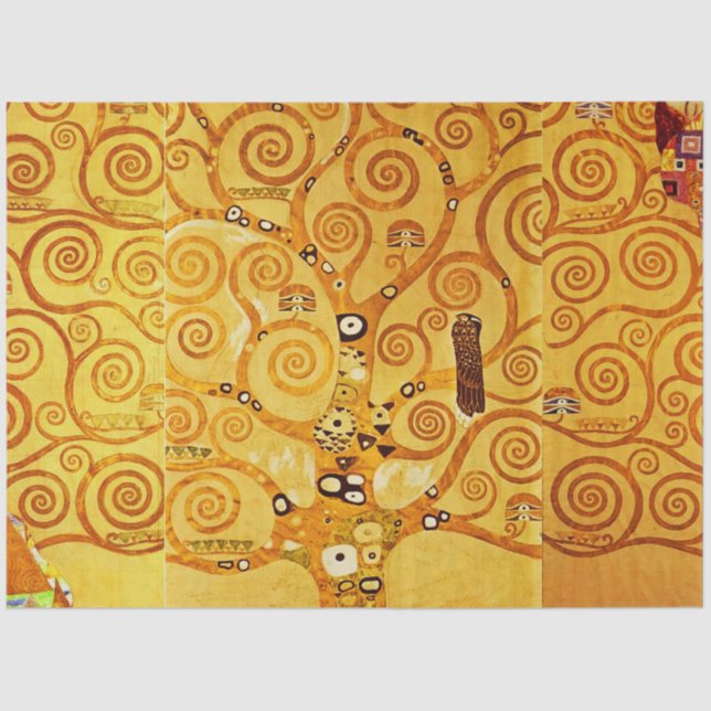 Papel De Seda Gustav Klimt Tree of Life: Simbolista Art Nouveau (Anverso)