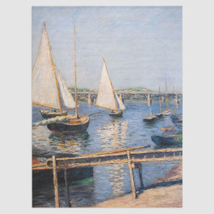 Papel De Seda Gustave Caillebotte - Barcos de vela en Argenteuil