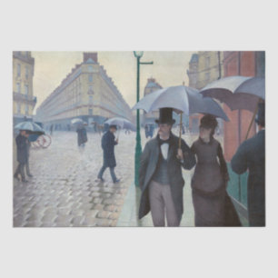 Papel De Seda Gustave Caillebotte - Calle de París; Día lluvioso
