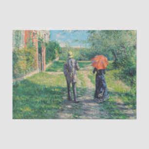 Papel De Seda Gustave Caillebotte - El camino cuesta arriba