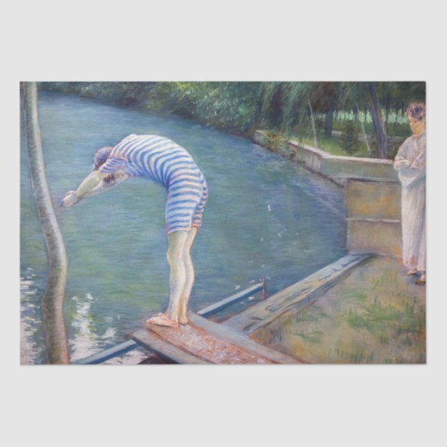 Papel De Seda Gustave Caillebotte - El Cuero / El Buceador (Anverso)