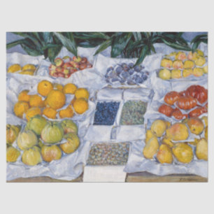 Papel De Seda Gustave Caillebotte - Frutas exhibidas en un puest