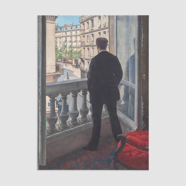 Papel De Seda Gustave Caillebotte - Hombre en la ventana (Subido por el creador)
