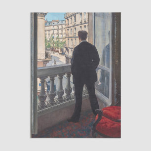 Papel De Seda Gustave Caillebotte - Joven en su ventana