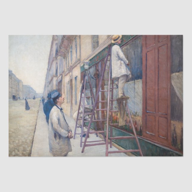 Papel De Seda Gustave Caillebotte - La Casa de los Pintores (Anverso)