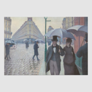 Papel De Seda Gustave Caillebotte - Paris Street; Rainy Day