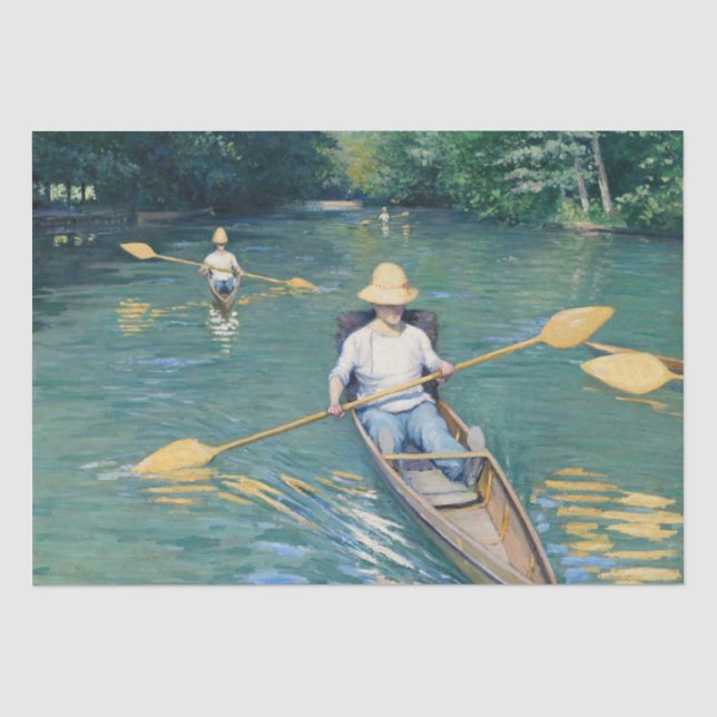 Papel De Seda Gustave Caillebotte - Saltos en los Yerres (Anverso)