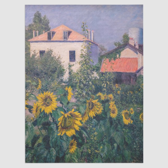 Papel De Seda Gustave Caillebotte - Sunflowers, Garden (Subido por el creador)
