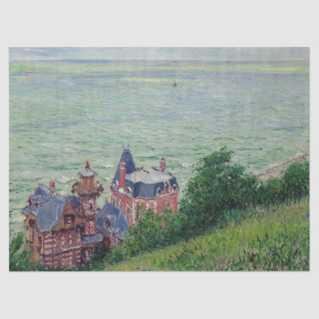 Papel De Seda Gustave Caillebotte - Villas en Trouville (Anverso)