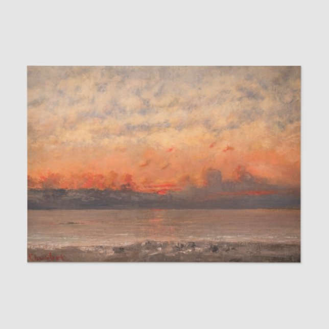 Papel De Seda Gustave Courbet - Sunset (Anverso)