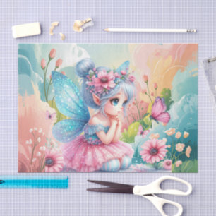 Papel De Seda Habitación de niñas lindas hadas decoupage