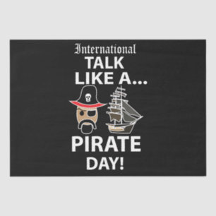 Papel De Seda Hablar internacionalmente como un Día del Pirata