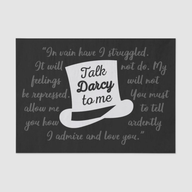 Papel De Seda Hable Darcy Conmigo (Anverso)