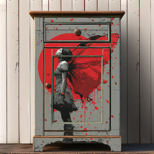 Papel De Seda Hada Alada Gótica   Arte Urbano de Calle